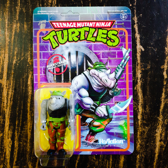 ToySack | Rocksteady, Teenage Mutant Ninja Turtles TMNT Reaction Figures by Super 7 2019, buy TMNT toys for sale online at ToySack Philippines