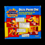 Rear package details, Delta Probe One, MIB 1985 Super Powers by Kenner, buy DC toys for sale online at ToySack Philippines