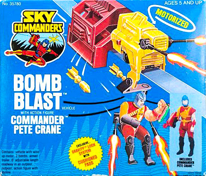ToySack | PRE-ORDER Bomb Blast with Commander Pete Crane, Sky Commanders by Kenner 1987, buy vintage toys for sale online at ToySack Philippines
