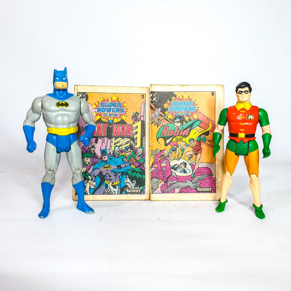 ToySack | Batman & Robin Bundle with Comics (No Capes), Super Powers by Kenner 1984, buy DC toys for sale online at ToySack Philippines