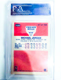 Card Back Details, Michael Jordan, 1986 Fleer NBA #57 Graded PSA EX-MT 6, buy NBA cards for sale online at ToySack Philippines