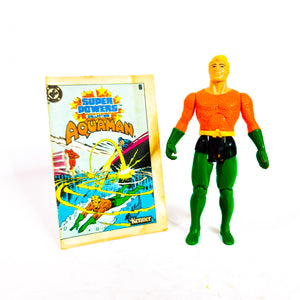 ToySack | Aquaman with Comic, Super Powers by Kenner 1984, buy DC toys for sale online at ToySack Philippines