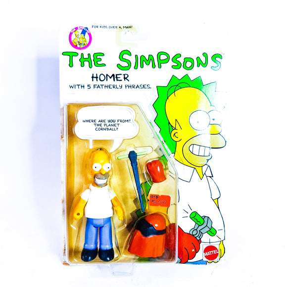 ToySack | Homer Simpson, The Simpsons by Mattel 1990, buy vintage Mattel toys for sale online at ToySack Philippines