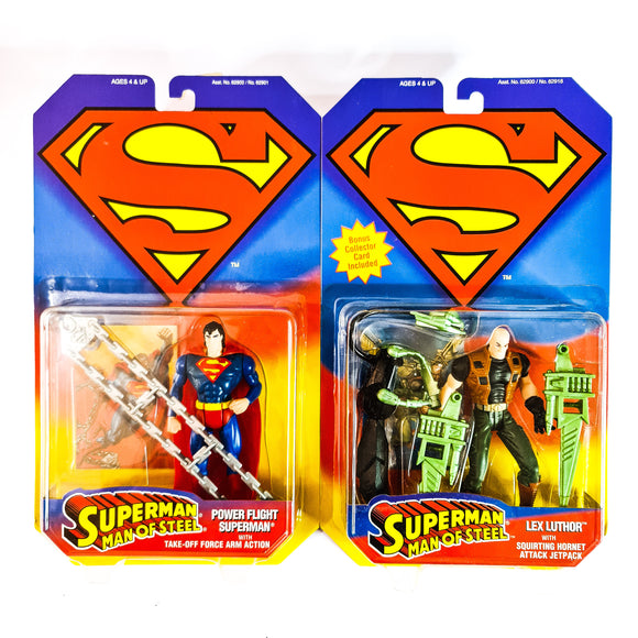 ToySack | Power Flight Superman & Lex Luthor Bundle, Superman Man of Steel Kenner 1995, buy DC Superman toys for sale online at ToySack Philippines