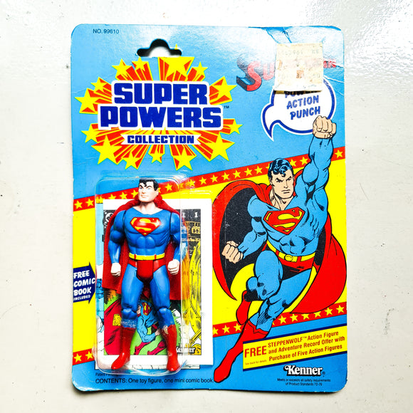 ToySack | Superman (US Card), Super Powers 12-Back Card by Kenner 1984, buy vintage Kenner toys for sale online at ToySack Philippines