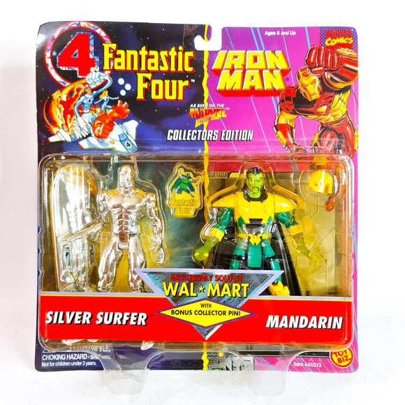 ToySack | 2-Pack Silver Surfer & Mandarin, Walmart Exclusive Fiantastic Four & Iron Man by Toy Biz 1995, buy vintage Marvel toys for sale online at ToySack Philippines
