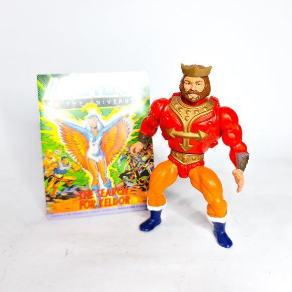 ToySack | Randor Complete with Armor, Crown, & Comic, MOTU Masters of the Universe by Mattel 1986, buy vintage He-Man toys for sale online at ToySack Philippines