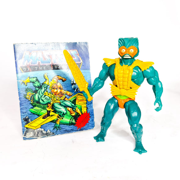 ToySack | Mer-Man Complete with Comic, MOTU Masters of the Universe by Mattel 1981, buy vintage He-Man toys for sale online at ToySack Philippines