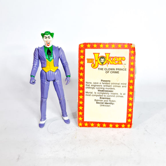 ToySack | Joker with Card, Super Powers by Kenner 1984, buy vintage Kenner DC toys for sale at ToySack Philippines