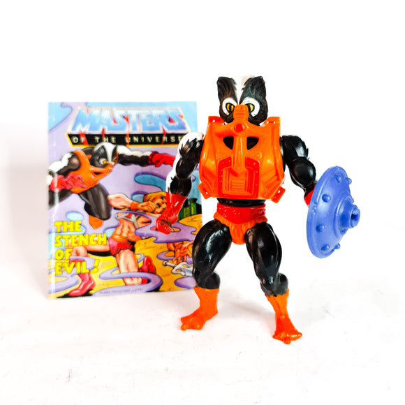 ToySack | Stinkor Complete with Comic, MOTU Masters of the Universe by Mattel 1985, buy vintage He-Man toys for sale online at ToySack Philippines