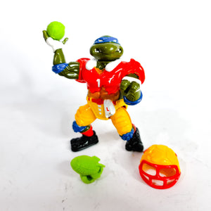 ToySack | TD Tossin' Leo (Mint Complete), Sewer Sports All Stars Teenage Mutant Ninja Turtles (TMNT) by Playmates toys 1991, buy vintage TMNT toys for sale online at ToySack Philippines