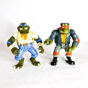 ToySack | Set of 2 Wolfman Leo & Frankenstein Mike, Universal Monsters Teenage Mutant Ninja Turtles (TMNT) by Playmates toys 1993, buy vintage TMNT toys for sale online at ToySack Philippines