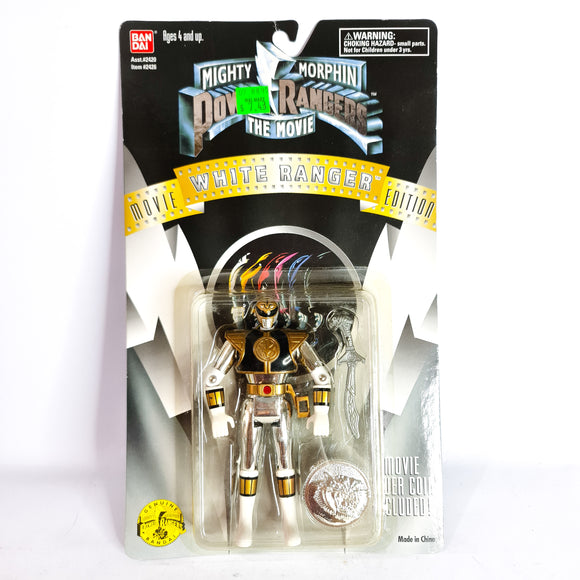ToySack | White Ranger, Mighty Morphin Power Rangers Movie by Bandai 1995, buy vintage MMPR toys for sale online at ToySack Philippines