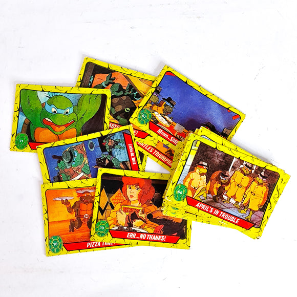 ToySack | 1988 TMNT Random Series 1 Collector Cards (23 Pieces), Teenage Mutant Ninja Turtles Cartoon Cards by Topps, buy vintage TMNT collectibles for sale online at ToySack Philippines