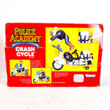 Rear Box Detail, Crash Cycle (Sealed Box), Police Academy by Kenner 1989, buy vintage Kenner toys for sale online at ToySack PhilippinesCrash Cycle (Sealed Box), Police Academy by Kenner 1989, buy vintage Kenner toys for sale online at ToySack Philippines