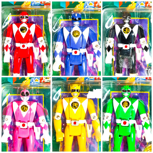 ToySack | Power Rangers Flipheads Set of 6, Mighty Morphin Power Rangers by Bandai 1994, buy vintage MMPR toys for sale online at ToySack Philippines