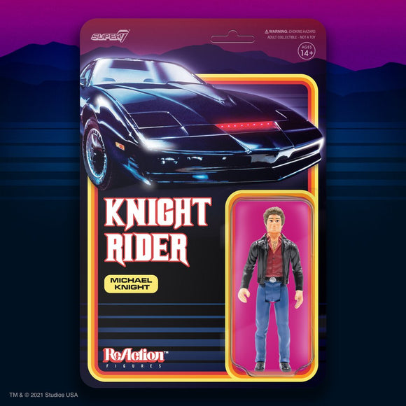 Michael Knight, Knight Rider by Reaction Super 7 2021 | ToySack, buy vintage themed toys for sale online at ToySack Philippines
