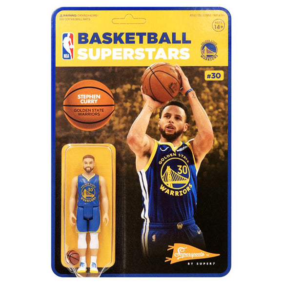 Stephen Curry Golden State Warriors, NBA Reaction Action Figures by Super7 2021 | ToySack, buy NBA toys for sale online at ToySack Philippines