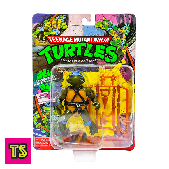 ToySack | Leonardo, Vintage Reissue Teenage Mutant Ninja Turtles (TMNT) by Playmates toys 2021, buy TMNT toys for sale online at ToySack Philippines