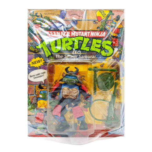 ToySack | Leo The Sewer Samurai (Brand New Carded), Vintage Teenage Mutant Ninja Turtles (TMNT) by Playmates toys 1990, buy vintage TMNT toys for sale online at ToySack Philippines
