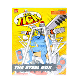 Box Front Details, The Steel Box (MISB), The Tick by Bandai 1995, buy vintage Bandai toys for sale online at ToySack Philippines