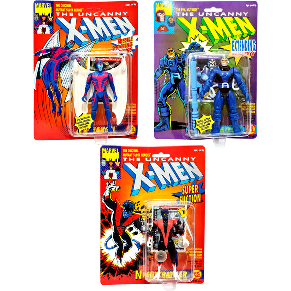  ToySack | Vintage X-Men Series 1 Versus Set C: Archangel, Nightcrawler vs Apocalypse, The Uncanny X-Men by ToyBiz 1991, buy vintage Marvel toys for sale at ToySack Philippines
