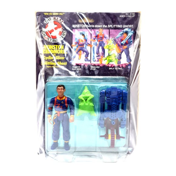 ToySack | Winston Zeddmore with Cyclin Slicer and Splitting Ghost, Real Ghostbusters Power Pack Heroes by Kenner, 1990, buy Ghostbusters toys for sale online at ToySack Philippines